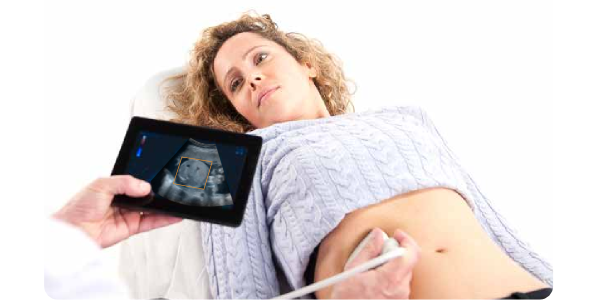 Localisation d'abdomen de foetus 